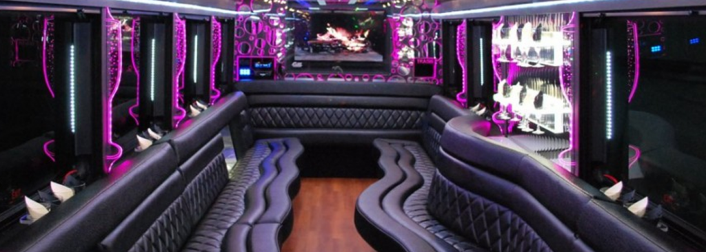 Edmonton Party Bus Limo Inside