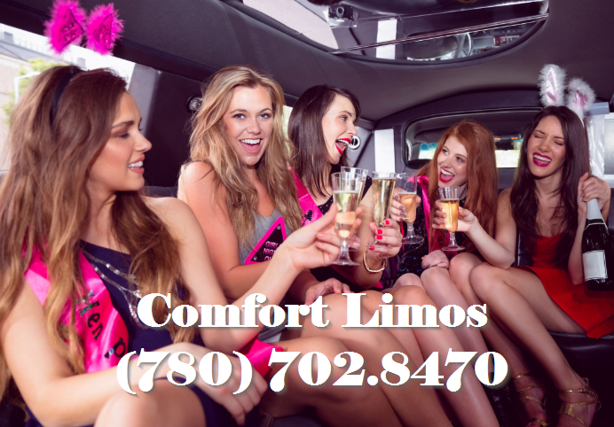 Girls Enjoying a Stagette Party in A Limo